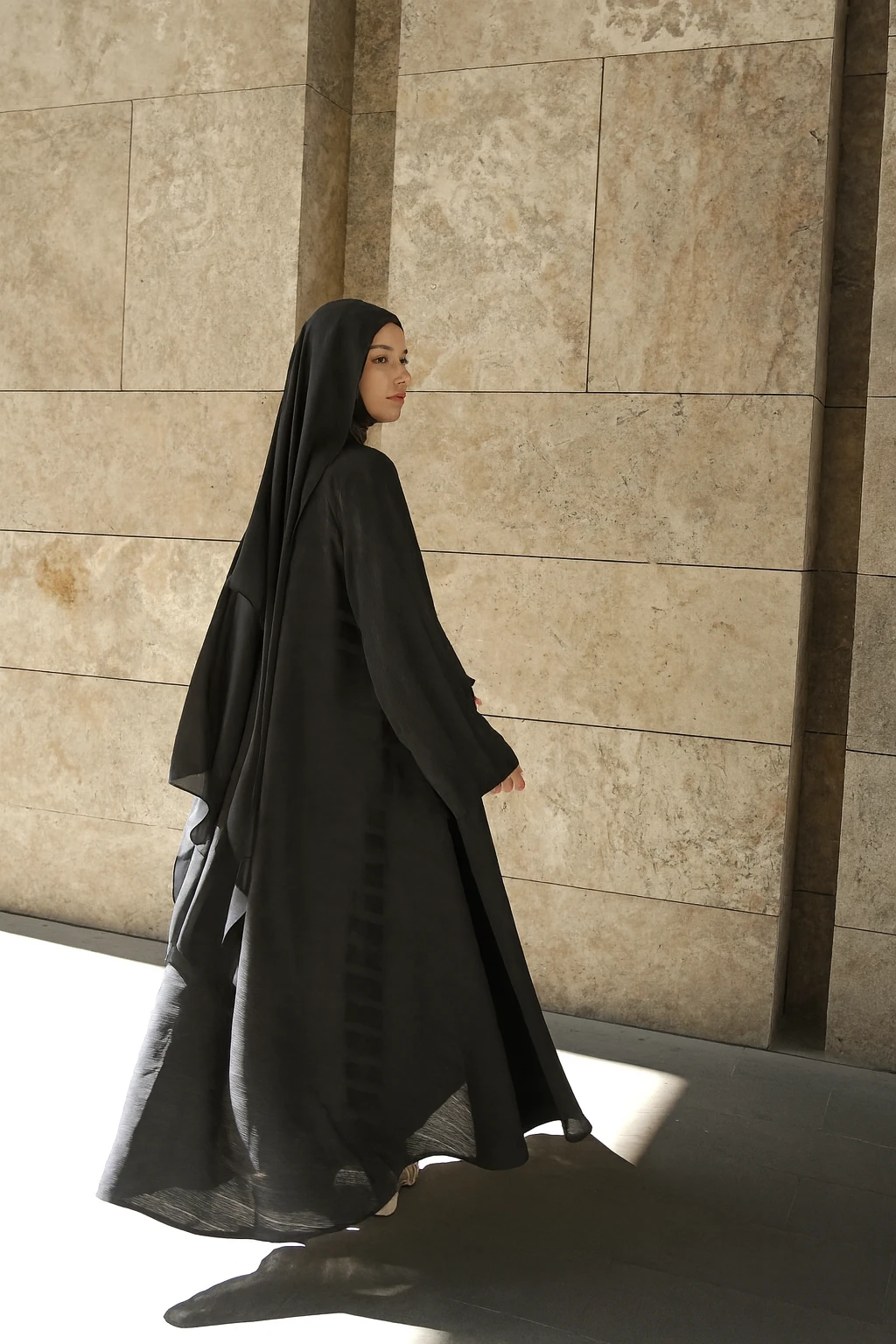 Katar Mevra Abaya - Antrasit