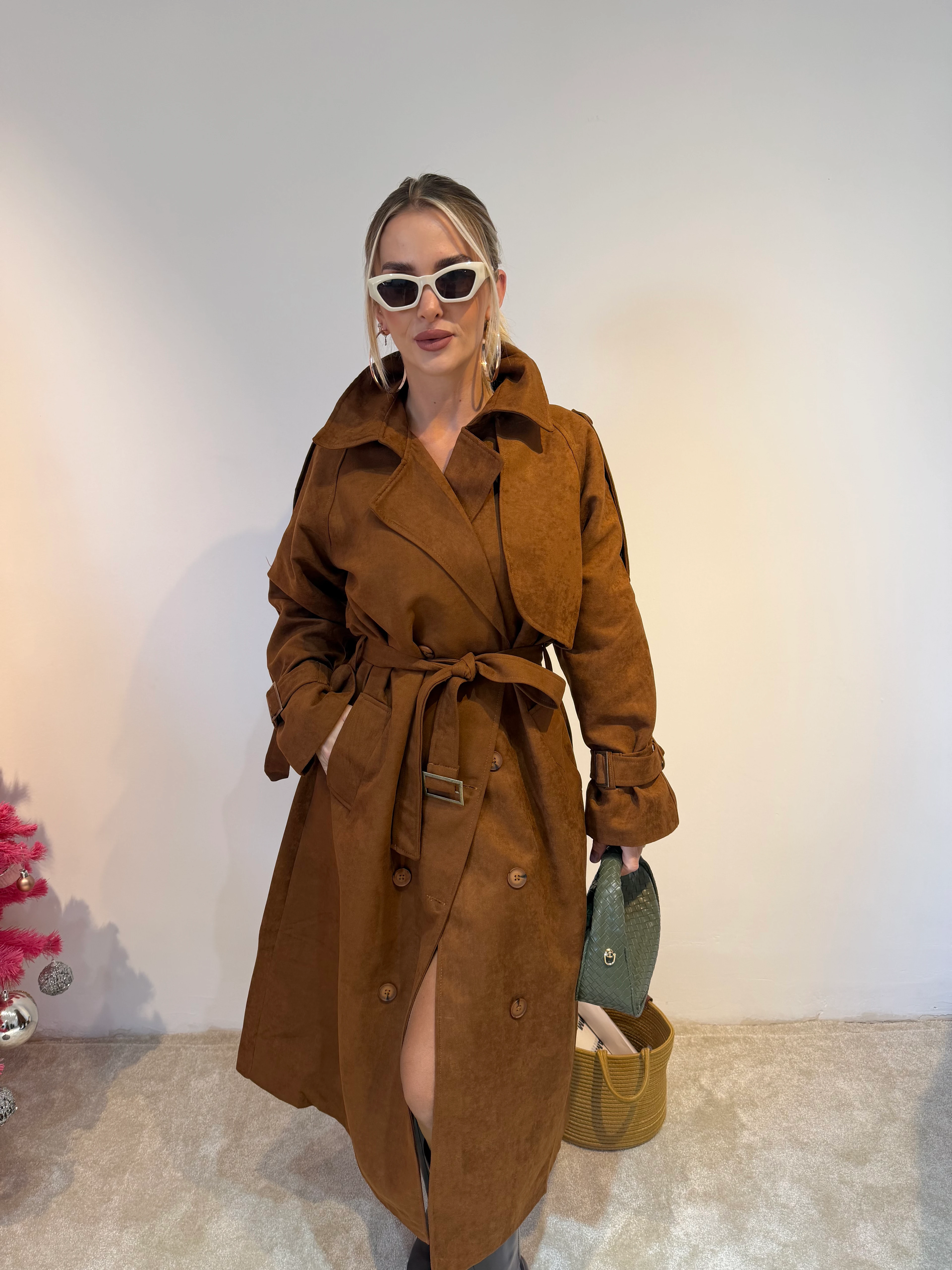 Nubuk Camel Trençkot 