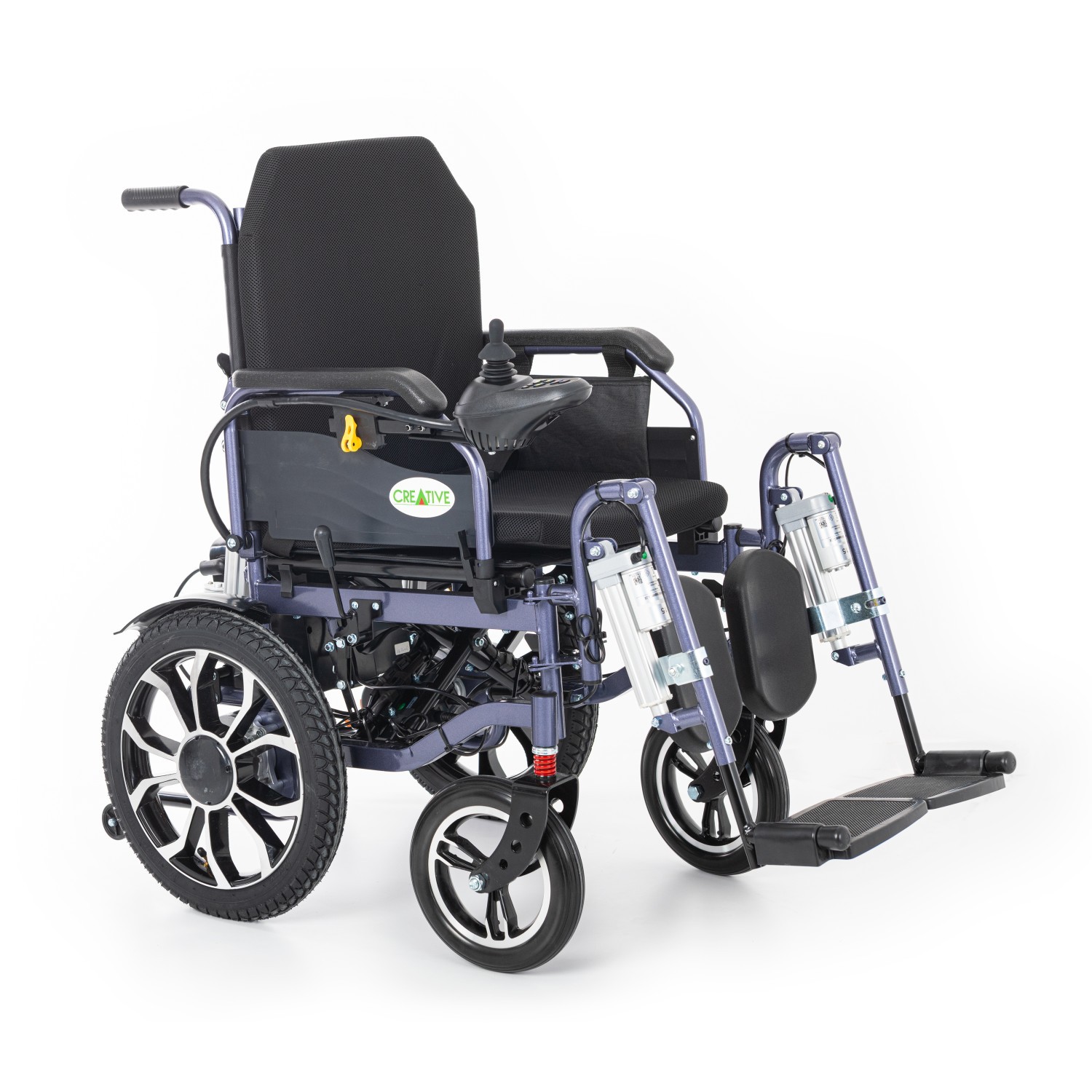 Creative CR-8012 Akülü Tekerlekli Sandalye Özellikli Motorlu Sırt Yatar ve Motorlu Ayak Kalkar-(Havalı Minder) Hediyeli