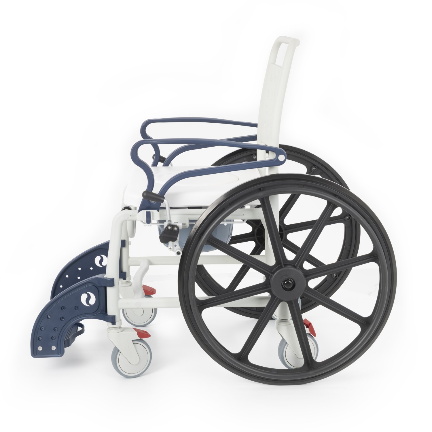 Comfort Plus DM-8088D Soft Lacivert Banyo ve Tuvalet Tekerlekli Sandalye