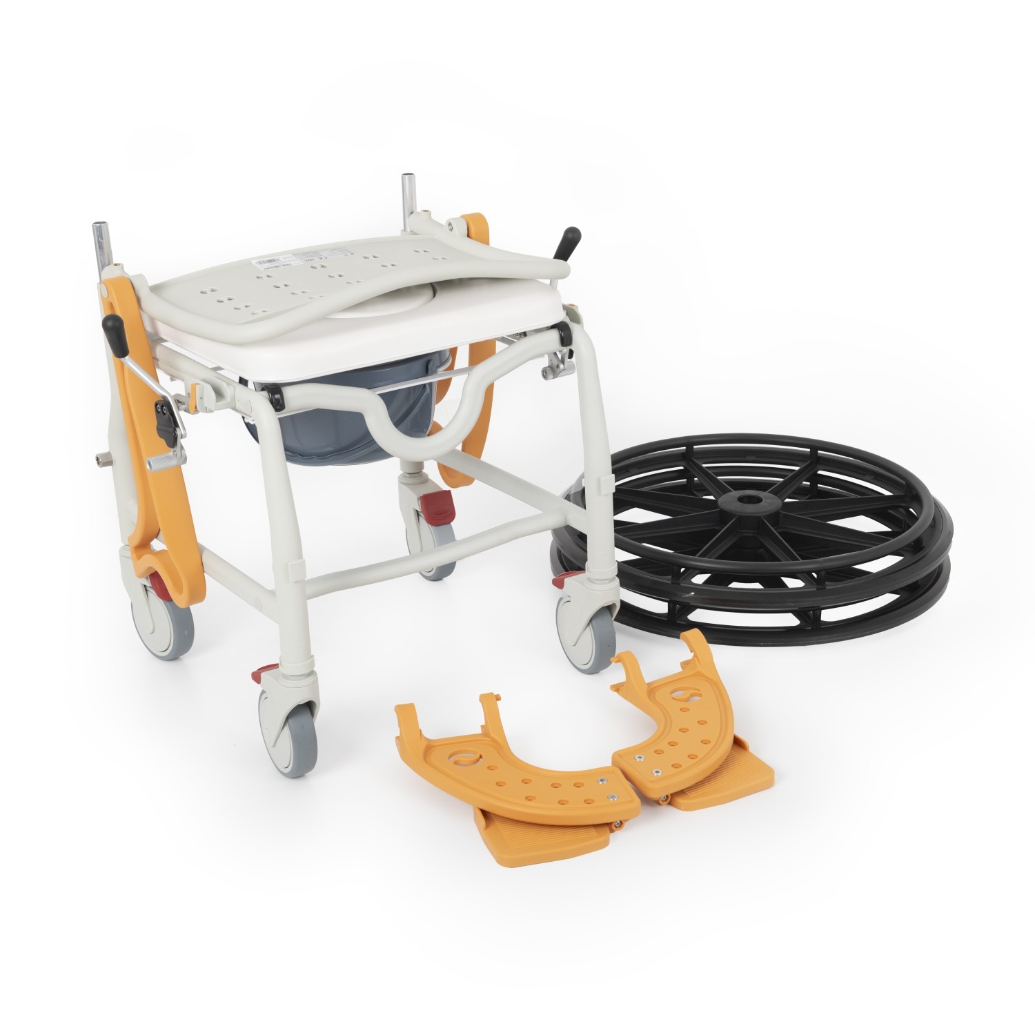 Comfort Plus DM-8088D Soft Turuncu Banyo ve Tuvalet Tekerlekli Sandalye
