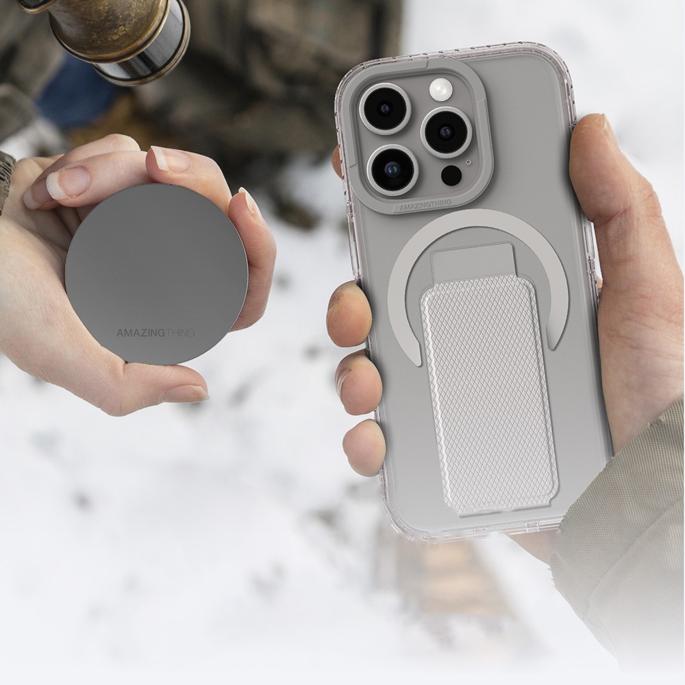 iPhone 16 Pro Kılıf Magsafe Şarj Özellikli Standlı Amazingthing Titan Pro Plus Kılıf