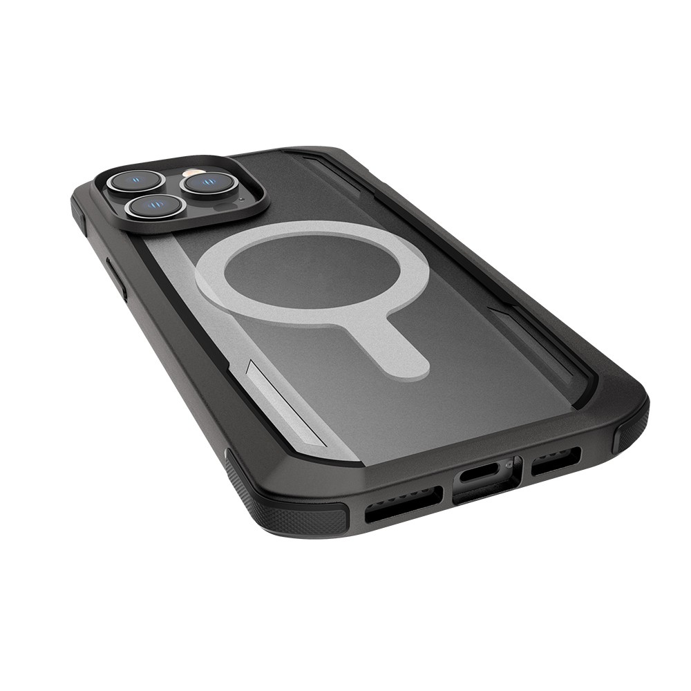 iPhone 14 Pro Max Kılıf Magsafe Şarj Özellikli Raptic Secure Serisi Çift Kat TPU Kenarlı Şeffaf Arka Yüzeyli Kılıf