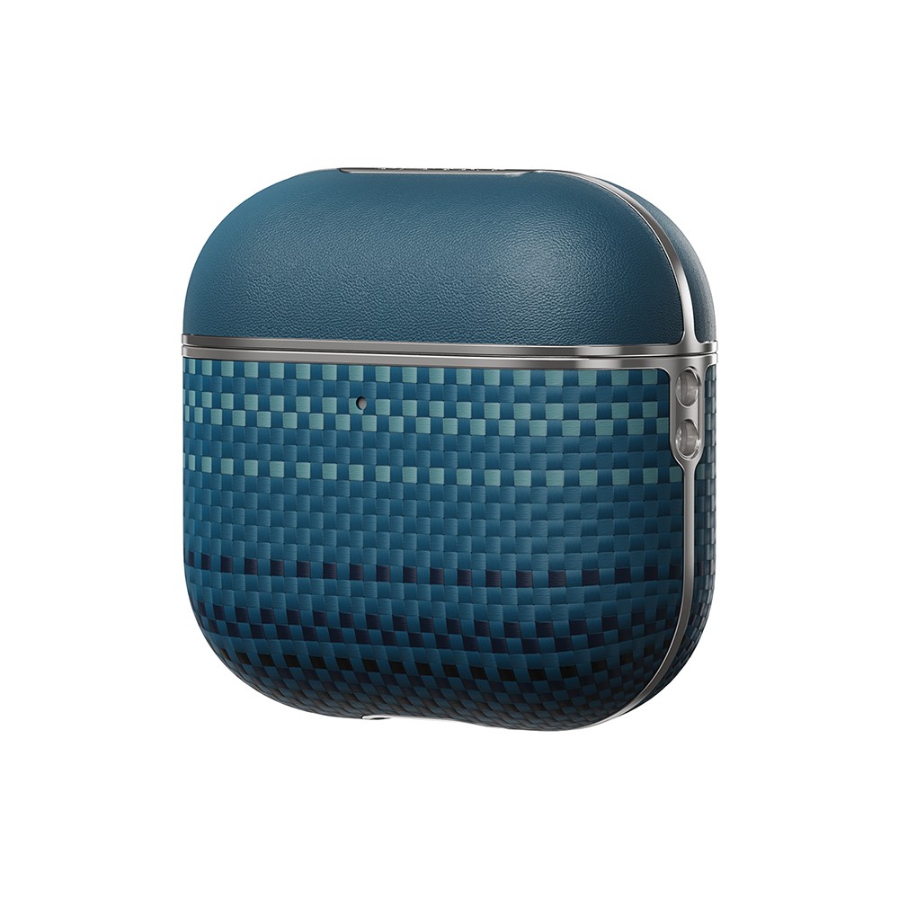 Apple Airpods Pro 2 Kılıf Aramid Fiber Pitaka Tactile Woven Sunset-Moonrise Serisi Sunset Kapak