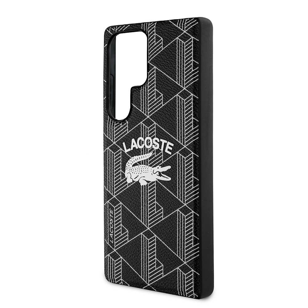Galaxy S25 Ultra Kılıf Lacoste Orjinal Lisanslı Magsafe Şarj Özellikli Mono Vintage Logo Kapak