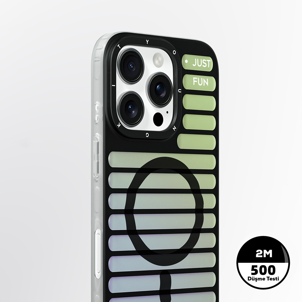 iPhone 16 Pro Magsafe Şarj Özellikli Youngkit Geek Serisi Kılıf