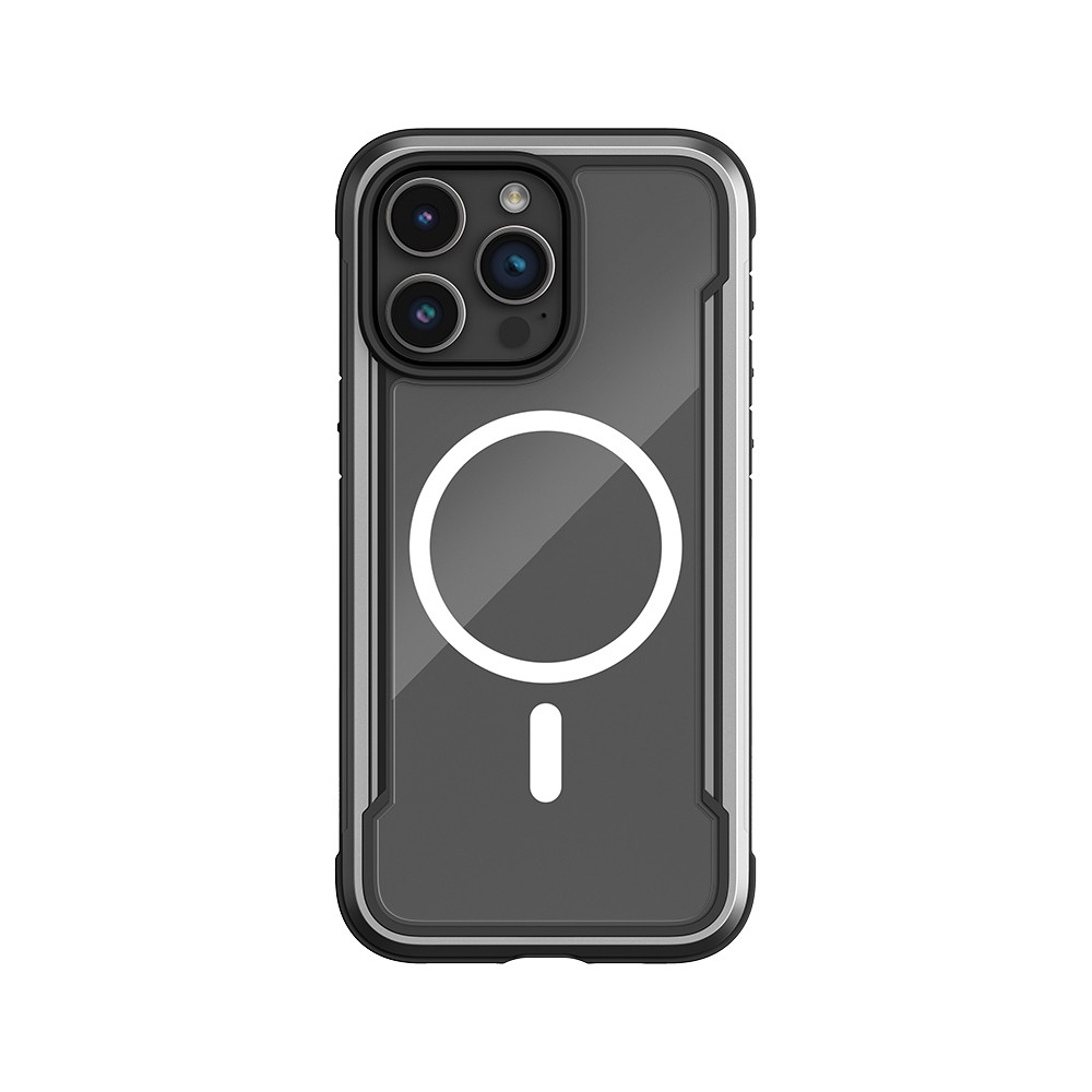 iPhone 15 Pro Kılıf Magsafe Şarj Özellikli Airbagli Raptic Shield Serisi Şeffaf Arka Yüzey Kılıf