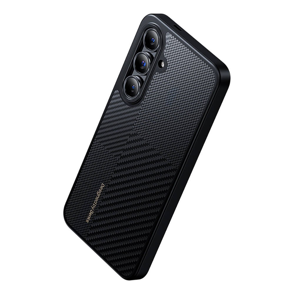 Galaxy S25 Plus Kılıf M-safe Şarj Özellikli Karbon Fiber Benks Montage Hybrid ArmorPro Kevlar Kapak