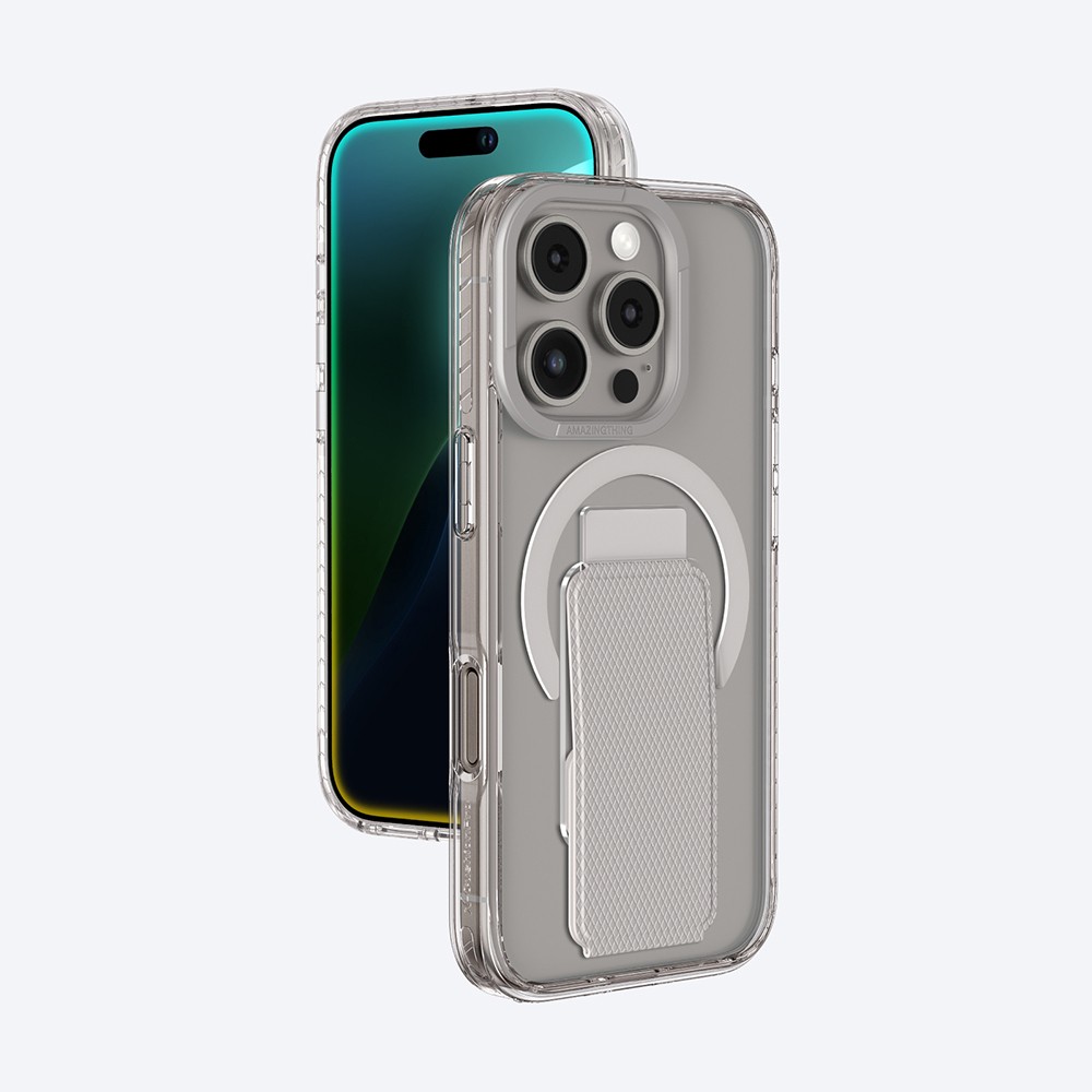 iPhone 16 Pro Kılıf Magsafe Şarj Özellikli Standlı Amazingthing Titan Pro Plus Kılıf