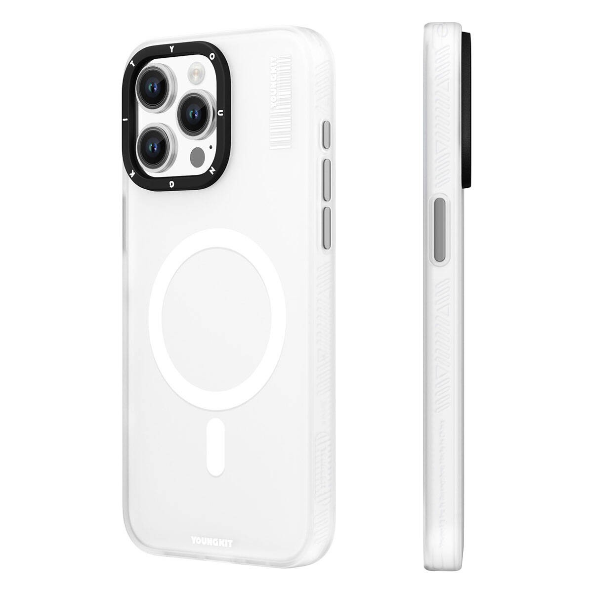 iPhone 15 Pro Kılıf Magsafe Şarj Özellikli Youngkit Hidden Sand Serisi Kılıf