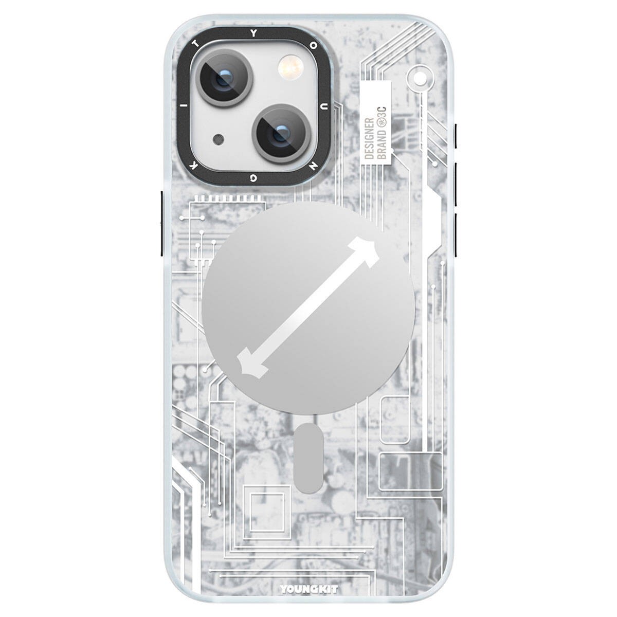 iPhone 15 Kılıf Magsafe Şarj Özellikli YoungKit Technology Serisi Kılıf