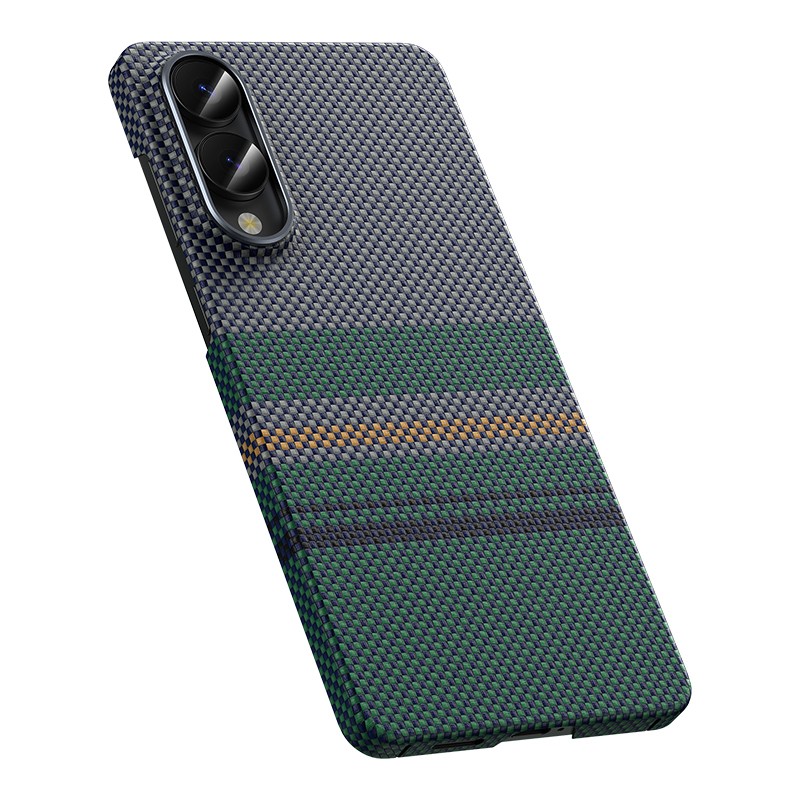 Galaxy S25 Edge Kılıf M-safe Şarj Özellikli Karbon Fiber Tasarımlı Benks Aurora ArmorAir Kevlar Kapak