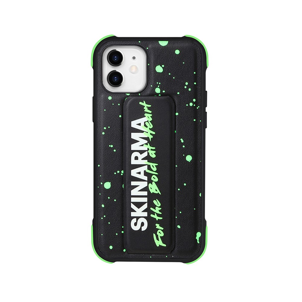 iPhone 12 Kılıf SkinArma Standlı Deri Görünümlü Funsha Kapak