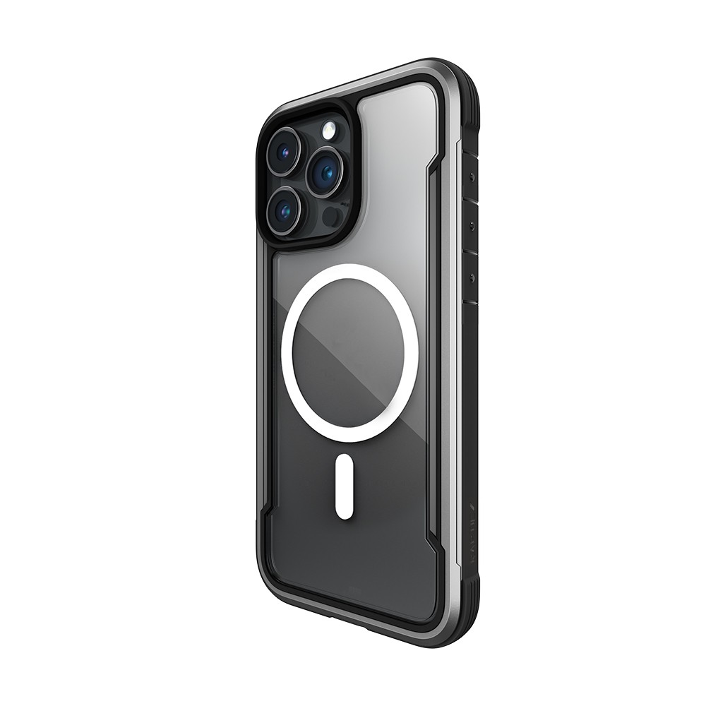 iPhone 15 Pro Kılıf Magsafe Şarj Özellikli Airbagli Raptic Shield Serisi Şeffaf Arka Yüzey Kılıf