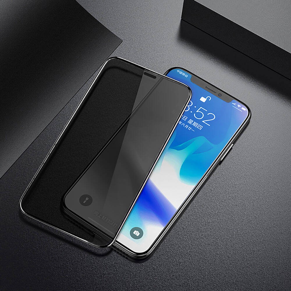 iPhone 11 Hidrofobik Ve Oleofobik Özellikli Benks Privacy Air Shield Ekran Koruyucu 10'lu Paket