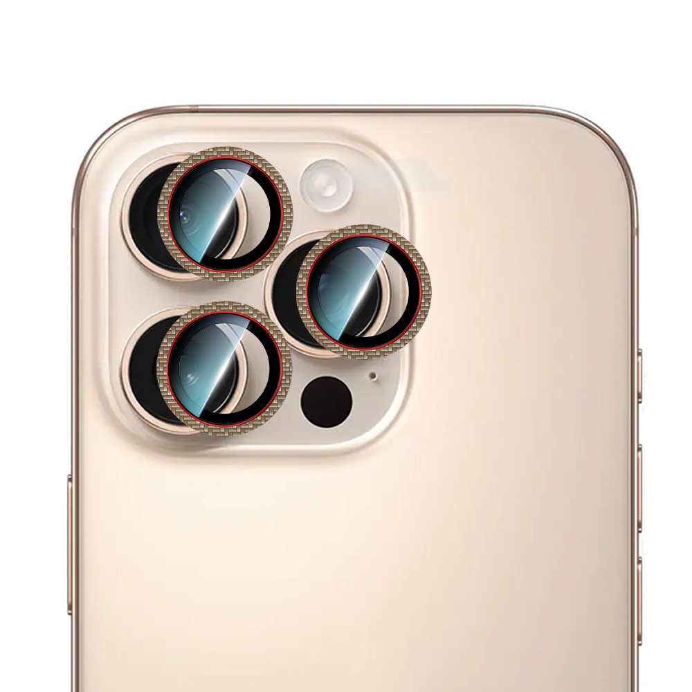 Apple iPhone 16 Pro CaseWorld Karbon Fiber Serisi Anti Reflective Ultra Clear Kamera Lens Koruyucu