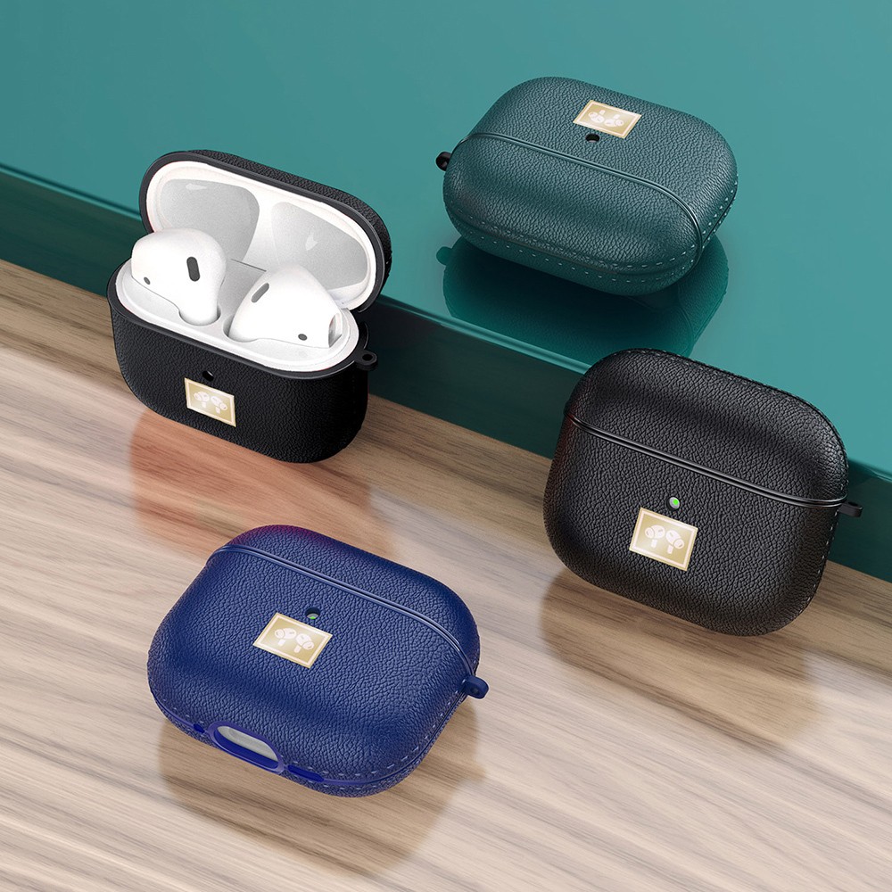 Airpods 4 Kılıf Deri Görünümlü Askı Aparatlı Wlons Kılıf