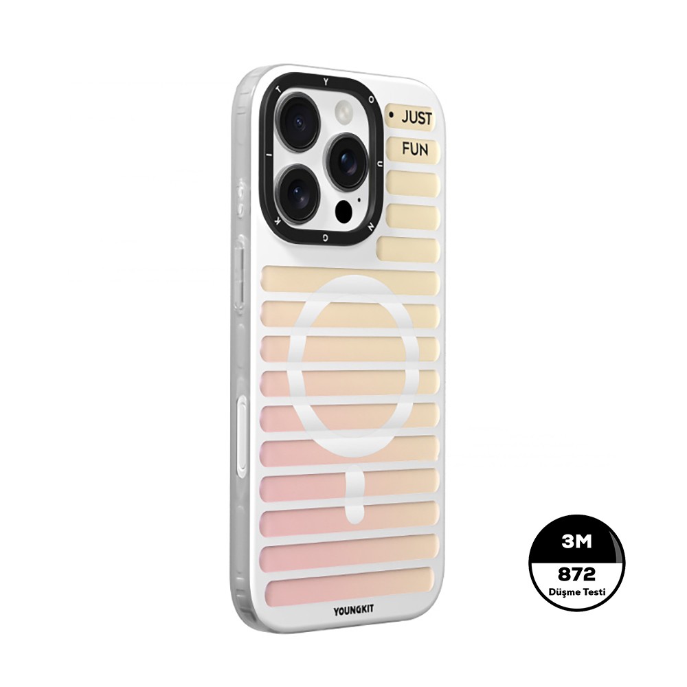 iPhone 16 Pro Magsafe Şarj Özellikli Youngkit Geek Serisi Kılıf