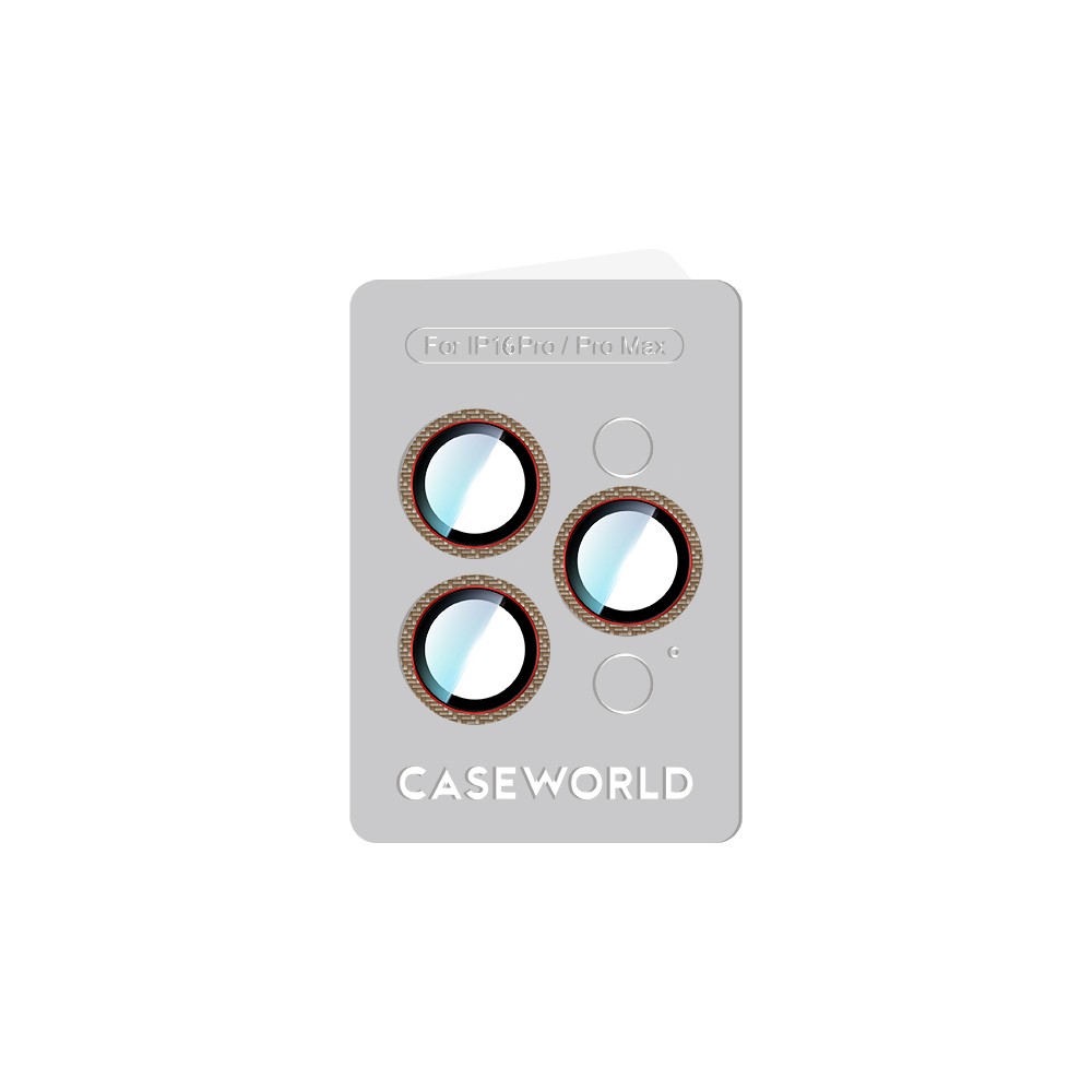 Apple iPhone 16 Pro Max CaseWorld Karbon Fiber Serisi Anti Reflective Ultra Clear Kamera Lens Koruyucu