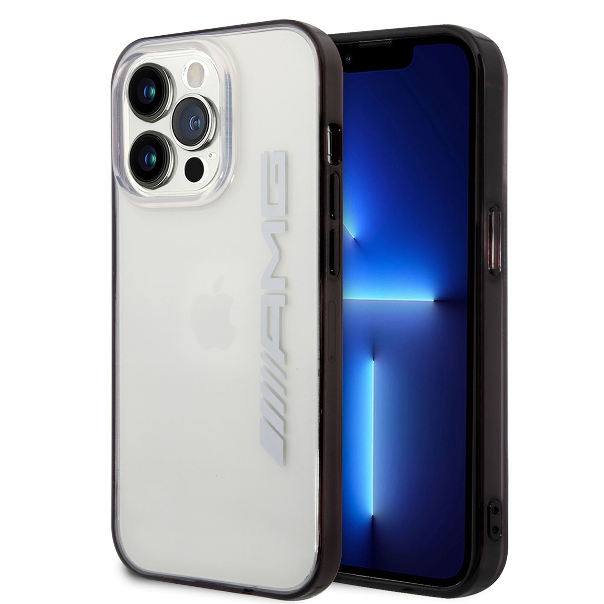iPhone 14 Pro Kılıf AMG Transparan Siyah Çerçeve Dizayn Kılıf