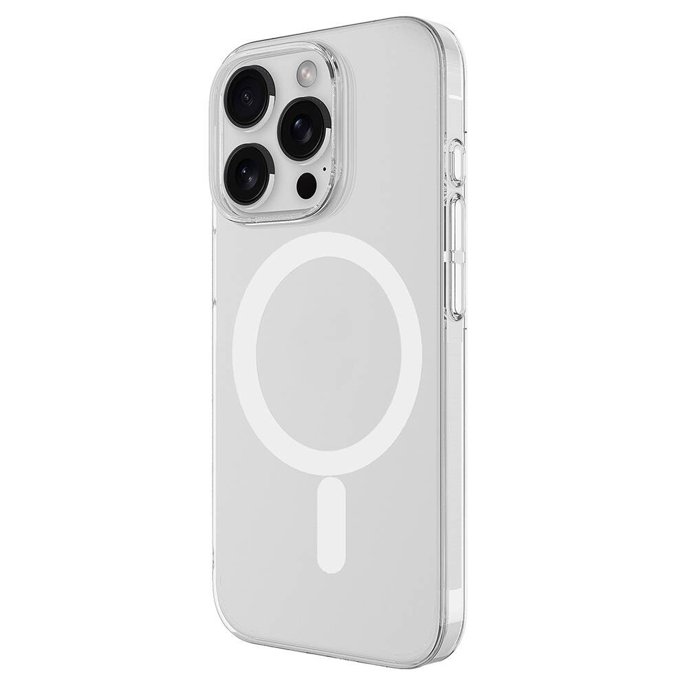 iPhone 16 Pro Kılıf Zore Magsafe Şarj Özellikli Şeffaf Tek Kamera Çerçeveli Porto Kılıf