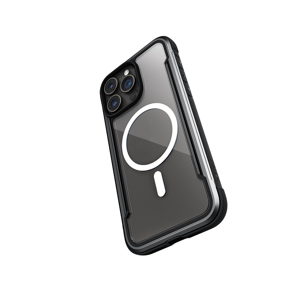 iPhone 15 Pro Kılıf Magsafe Şarj Özellikli Airbagli Raptic Shield Serisi Şeffaf Arka Yüzey Kılıf