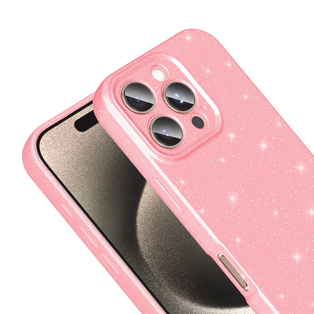 Apple iPhone 16 Pro Max Kılıf Kamera Korumalı Simli Lüks Zore Koton Kapak