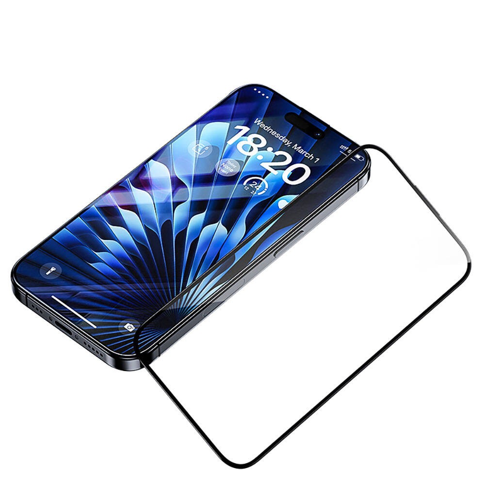 iPhone 15 Pro Max Benks Glass Warrior Safir Coating Ekran Koruyucu + Kolay Uygulama Aparatlı