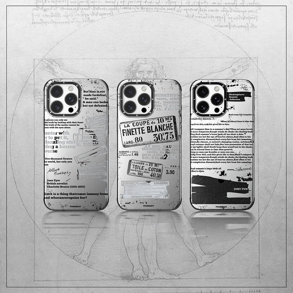 iPhone 16 Pro Kılıf Magsafe Şarj Özellikli Youngkit Literary Serisi Retro Magz Kılıf