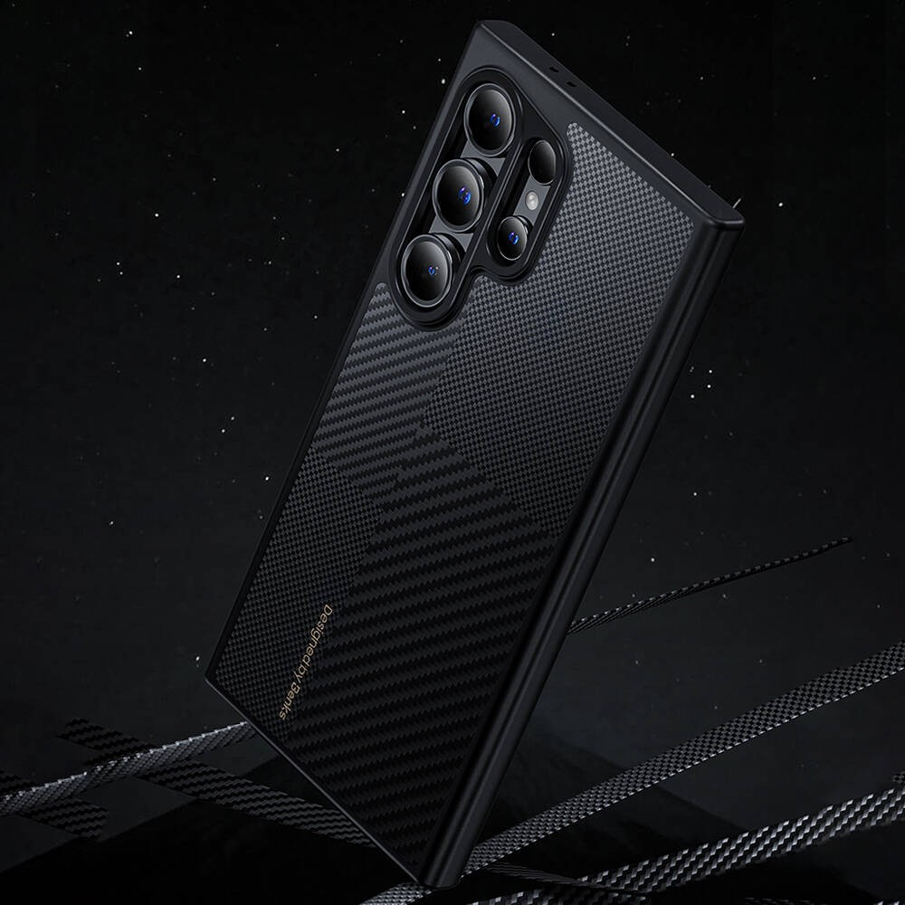 Galaxy S25 Plus Kılıf M-safe Şarj Özellikli Karbon Fiber Benks Montage Hybrid ArmorPro Kevlar Kapak