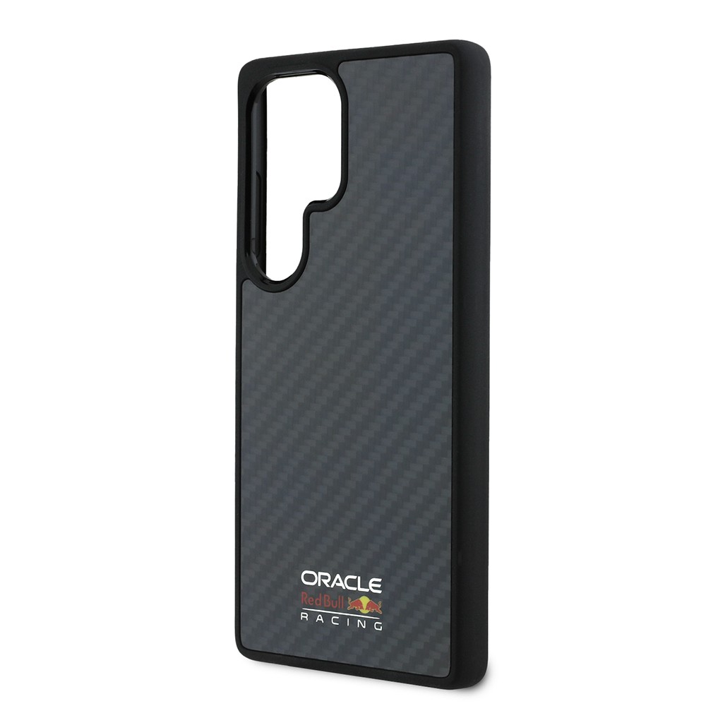 Galaxy S25 Ultra Kılıf Redbull Orjinal Lisanslı Magsafe Şarj Özellikli Karbon Fiber Tasarımlı Parlayan Logolu Kapak