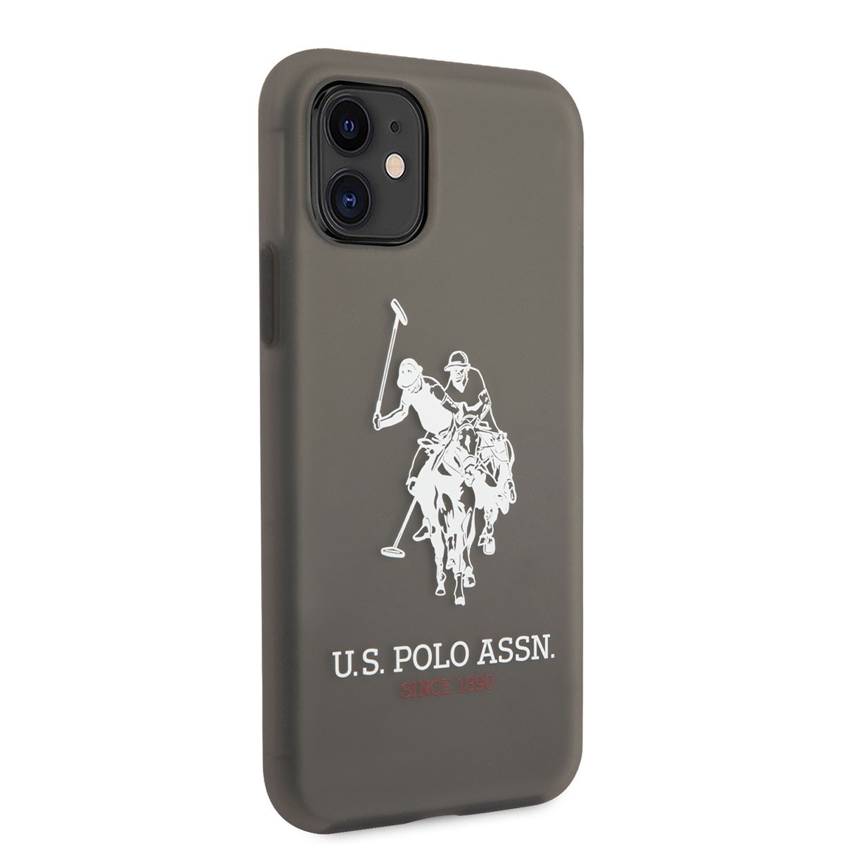 iPhone 11 Kılıf U.S. POLO ASSN. Transparan Silikon Büyük Logo Dizayn Kılıf