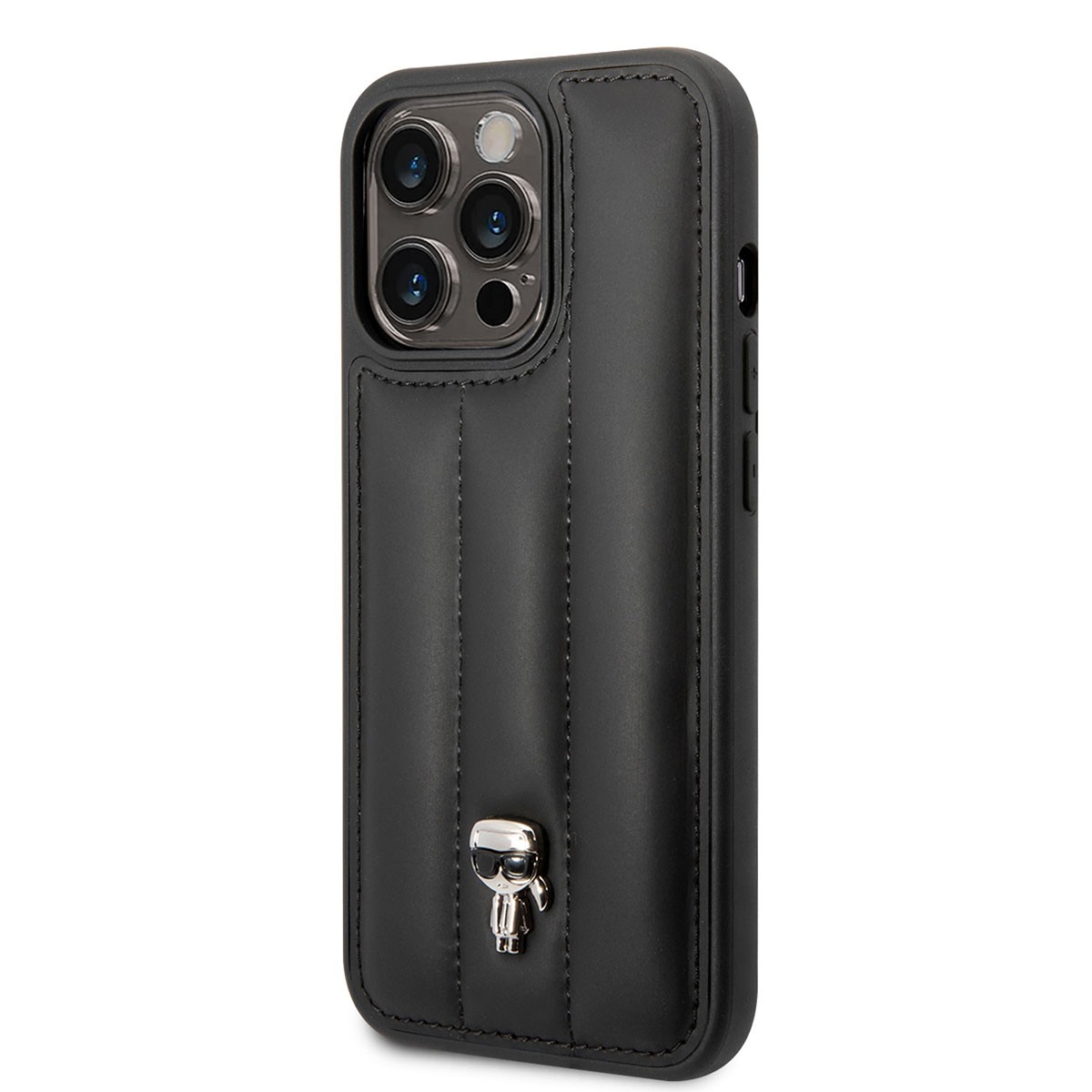 iPhone 14 Pro Max Kılıf Karl Lagerfeld Nylon Puffy Airbag Karl Dizayn Kılıf
