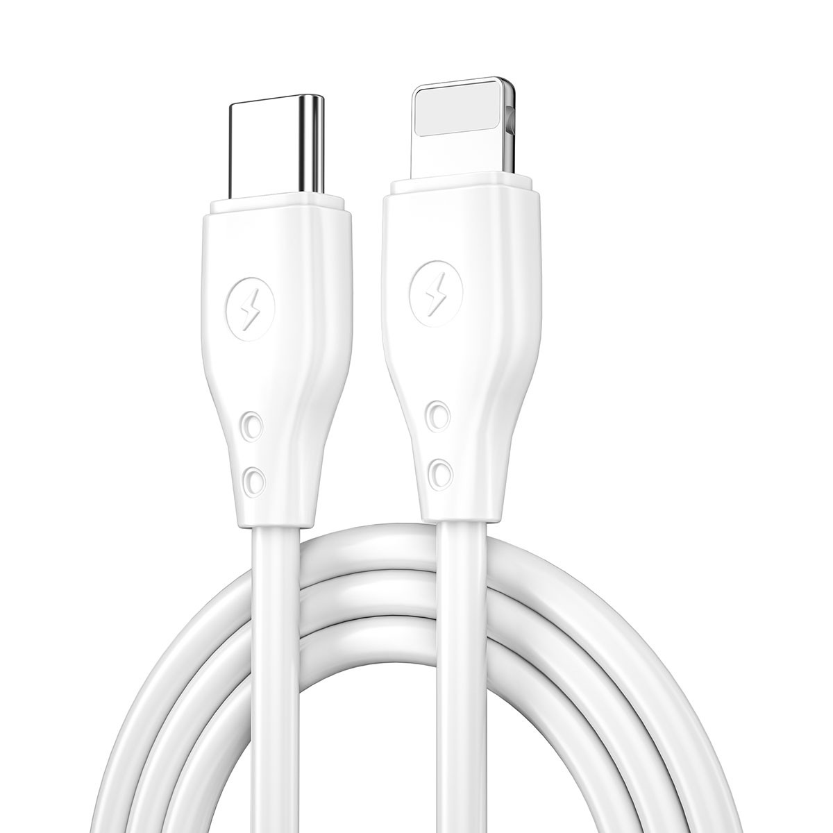 Wiwu Pioneer Wİ-C002 Ultra Esnek 30W Hızlı Şarj Özellikli Type-C to Lightning PD Kablo 1M
