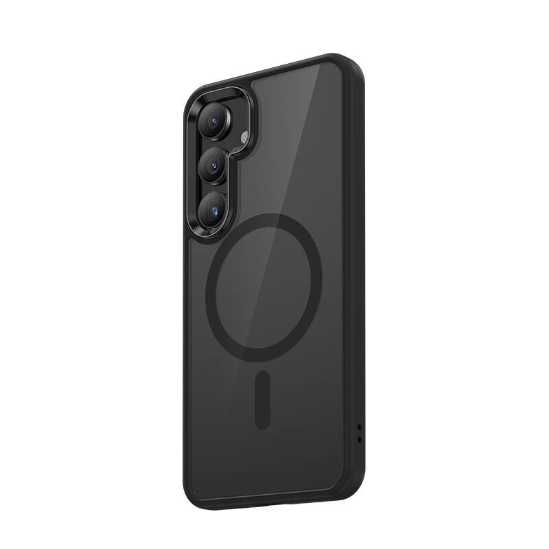 Galaxy S25 Kılıf M-safe Şarj Özellikli Şeffaf Arka Yüzey Benks MagClap TPU Çerçeve Kapak