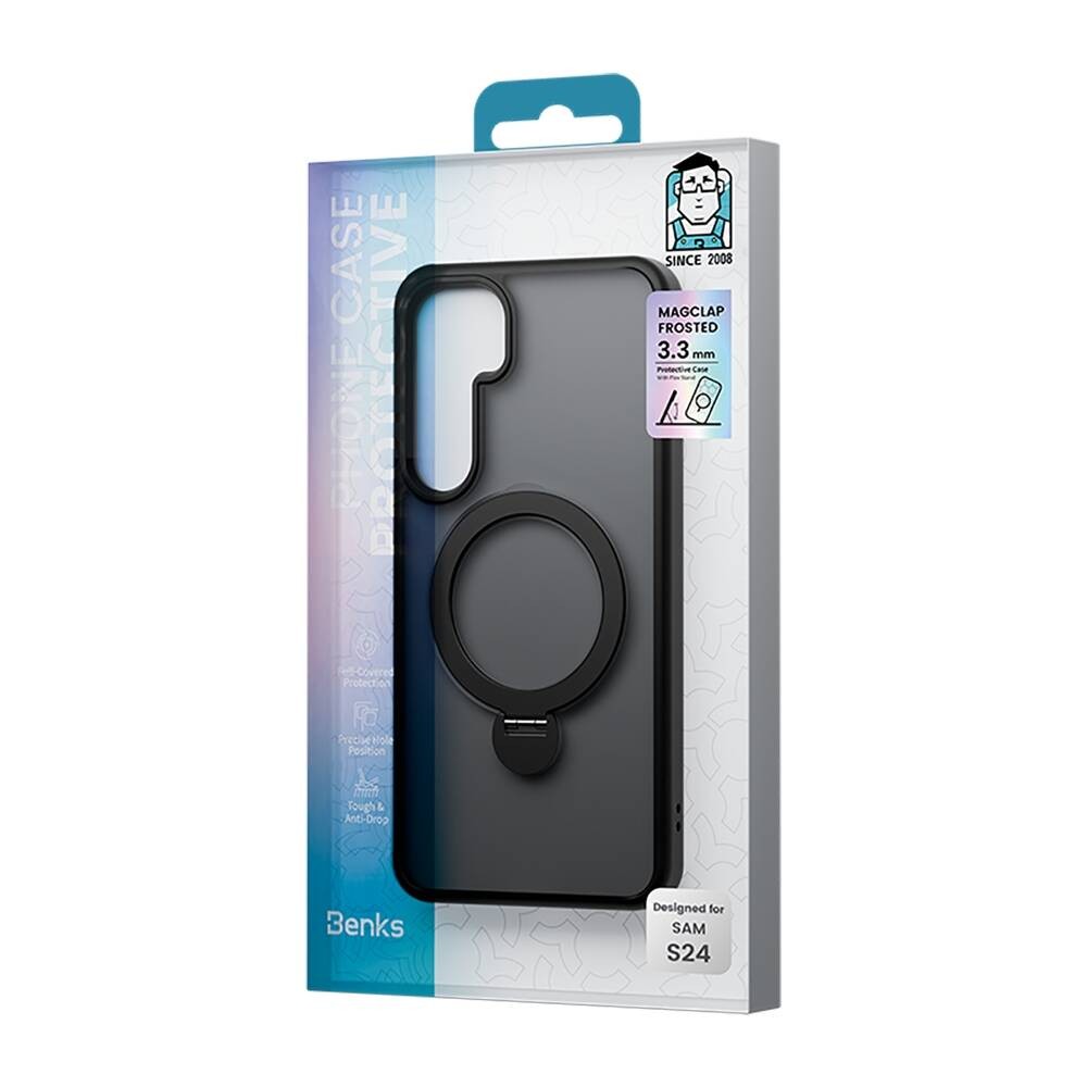 Galaxy S25 Kılıf M-safe Şarj Özellikli Benks Standlı Mist Protective Kapak