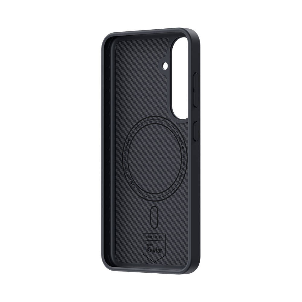 Galaxy S25 Kılıf Karbon Fiber M-safe Şarj Özellikli Benks Hybrid ArmorPro 600D Kevlar Kapak