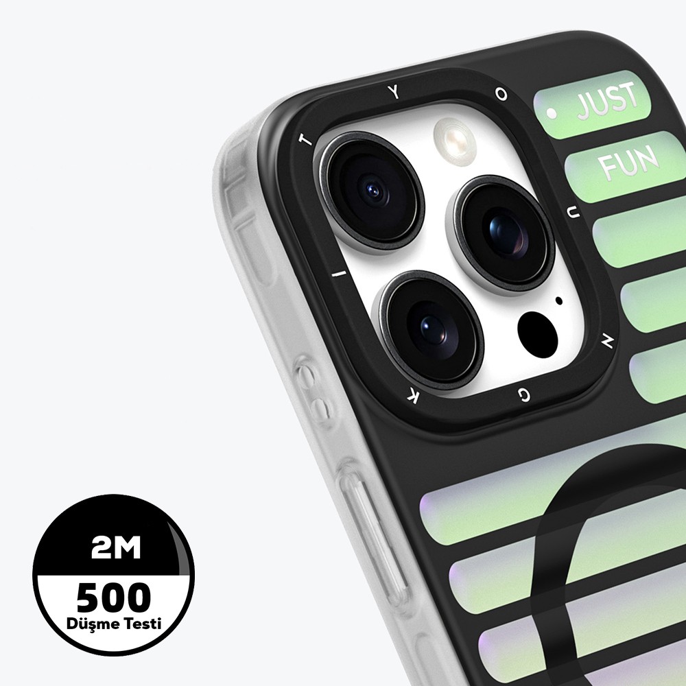 iPhone 16 Pro Magsafe Şarj Özellikli Youngkit Geek Serisi Kılıf