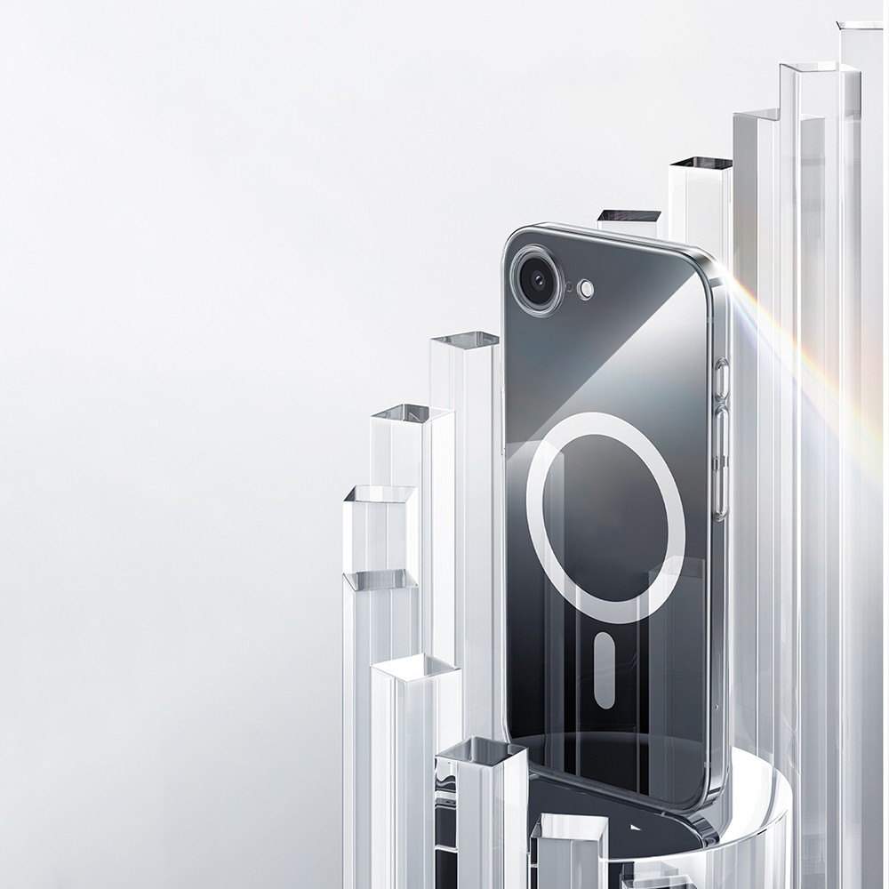 Apple iPhone 16E Kılıf M-safe Şarj Özellikli Benks ​​​​​​Crystal Serisi Şeffaf Kapak