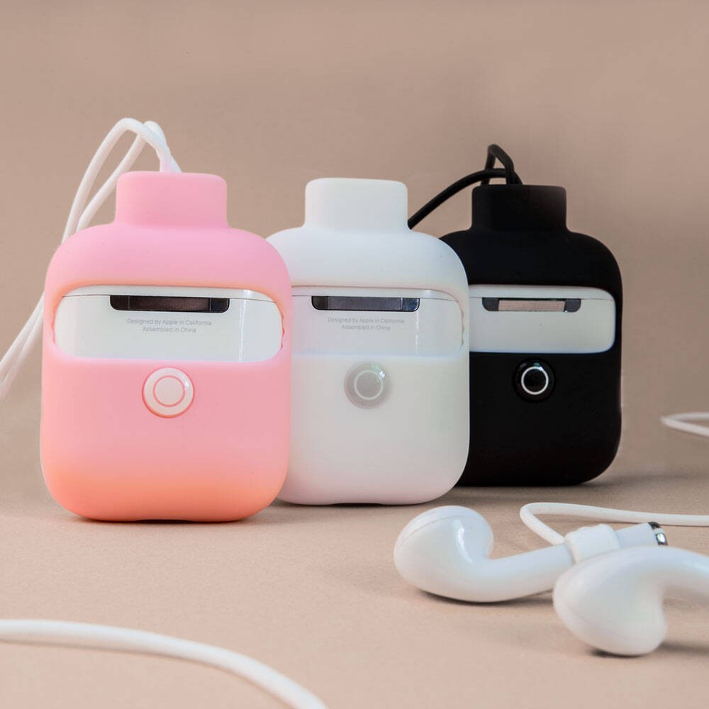 Airpods 2. Nesil Kılıf Boyun Askılı Jelly Bean Tasarımlı Kablosuz Şarj Özellikli Lisanslı Switcheasy ColorBuddy Kapak