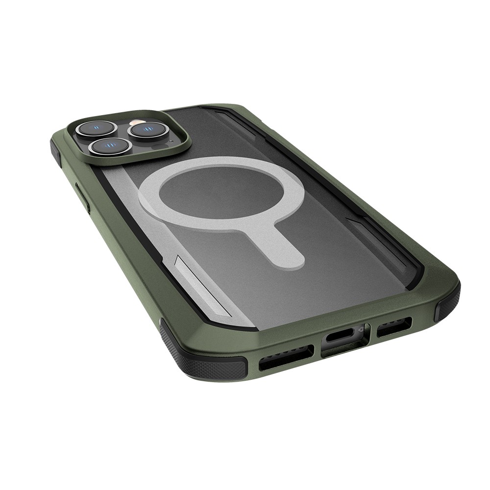iPhone 14 Pro Max Kılıf Magsafe Şarj Özellikli Raptic Secure Serisi Çift Kat TPU Kenarlı Şeffaf Arka Yüzeyli Kılıf