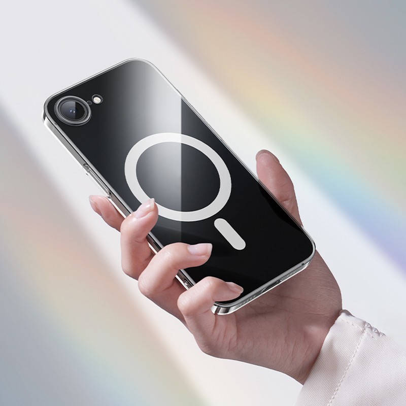 Apple iPhone 16E Kılıf M-safe Şarj Özellikli Benks ​​​​​​Crystal Serisi Şeffaf Kapak