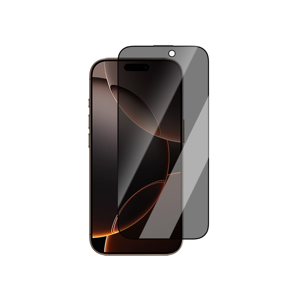 Apple iPhone 16 CaseWorld Crystal Shadow Serisi 0.15mm 3D Privacy Temperli Cam Ekran Koruyucu
