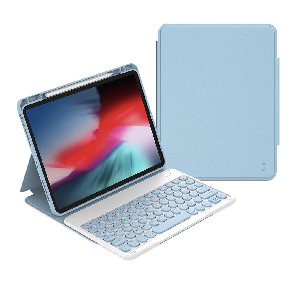 iPad 10.9 2022 (10.Nesil) Wiwu Protective Gizli Kalem Bölmeli Klavyeli Kılıf