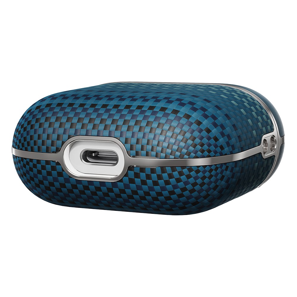 Apple Airpods Pro 2 Kılıf Aramid Fiber Pitaka Tactile Woven Sunset-Moonrise Serisi Sunset Kapak