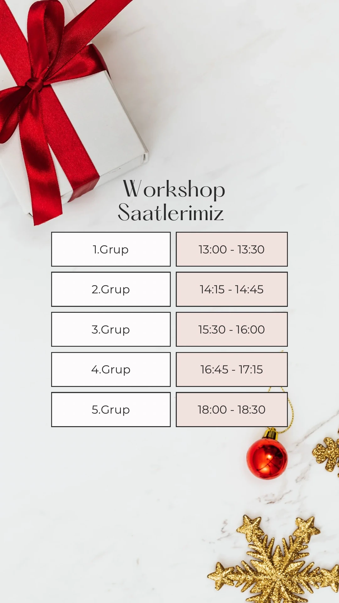 Yeni Yıl Masalı - Çikolata Workshop