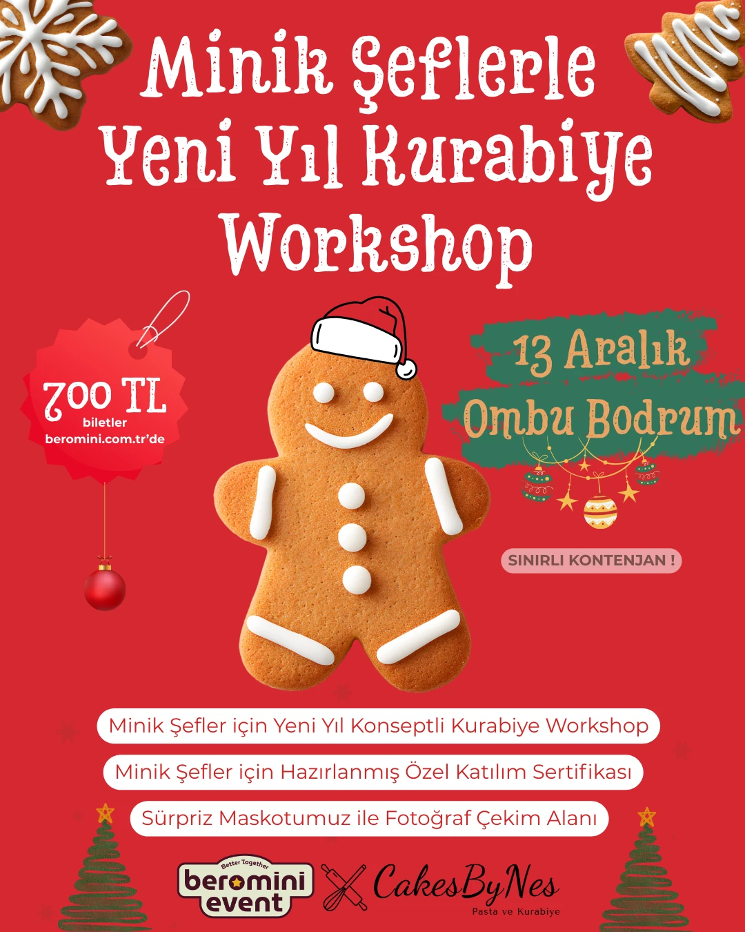 Minik Şeflerle Yeni Yıl Kurabiye Workshop