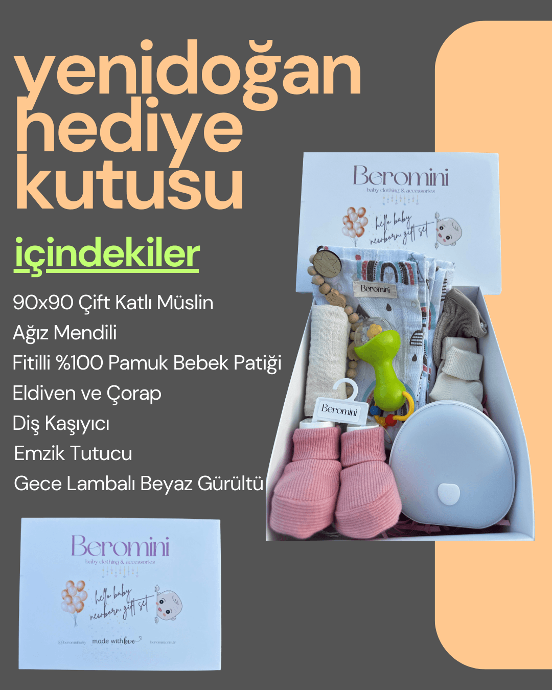 Beromini Yenidoğan Hediye Kutusu ( Kendin Tasarla! )