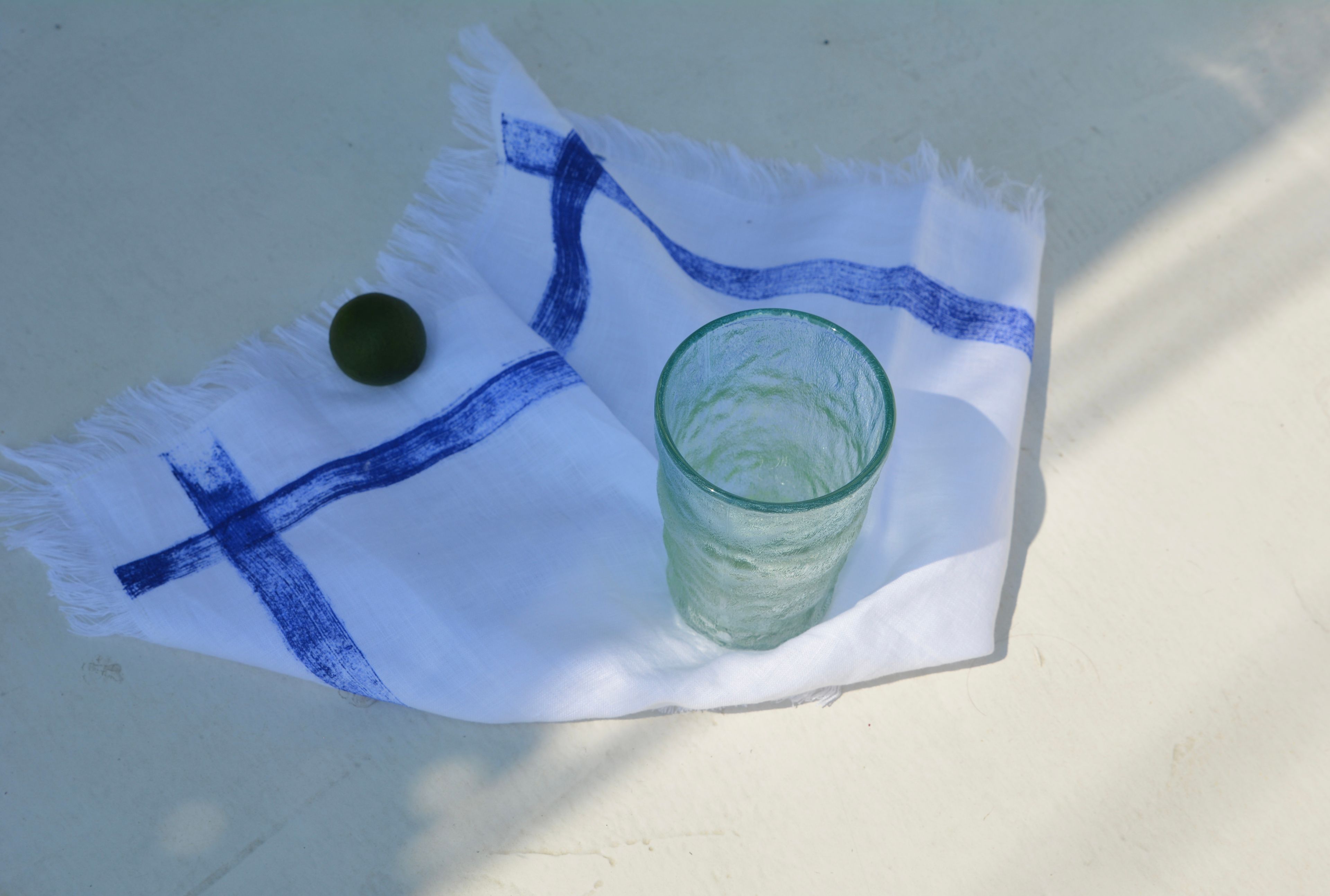 Glass Cup Set | 6 Pieces | Turquoise Green