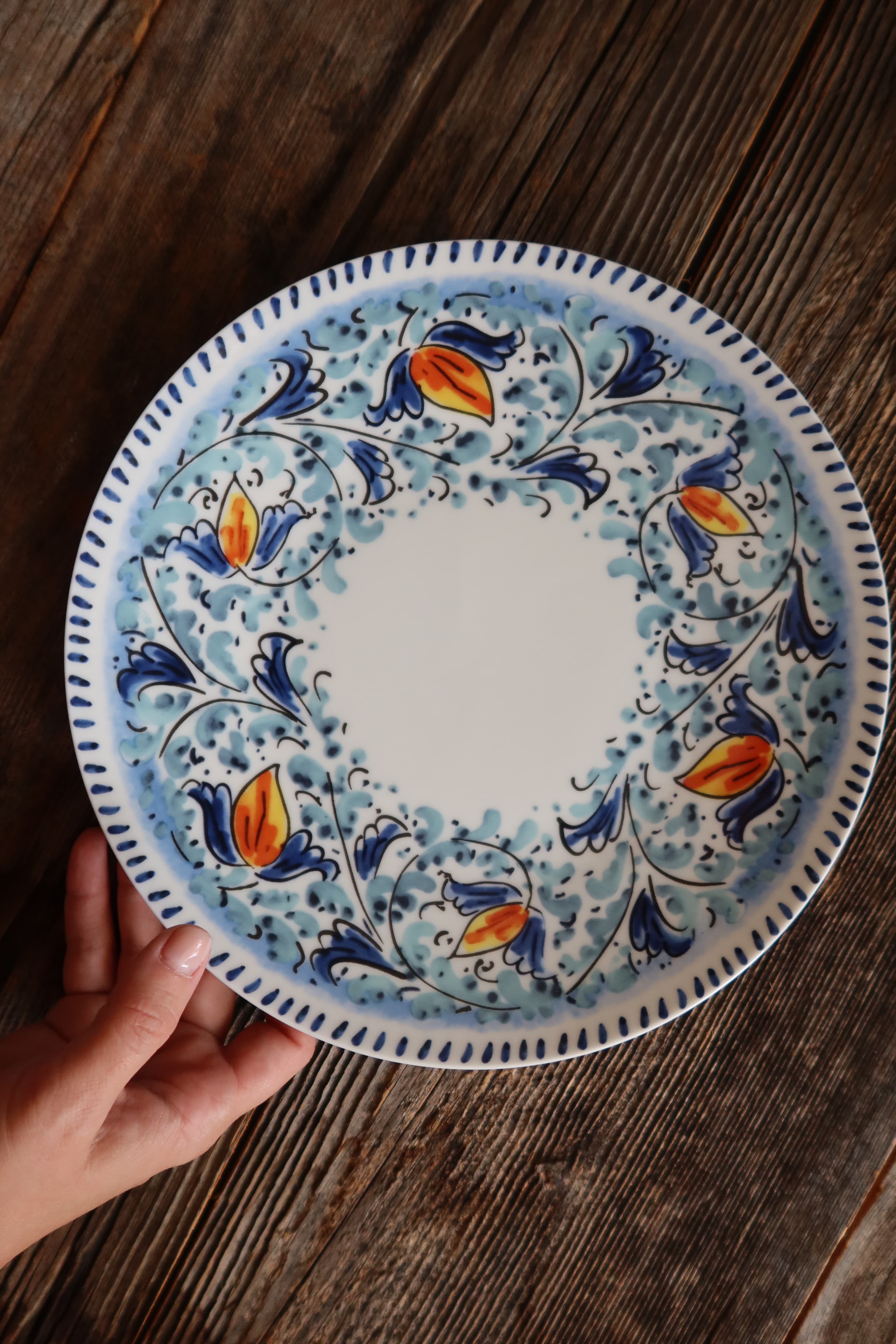 Sicily Collection Servis Tabağı (Mavi)
